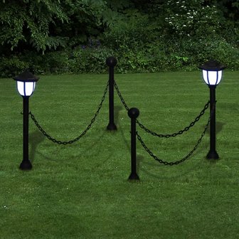 speling Uitverkoop Plunderen Tuinlampen Hekwerk met 2 solarlampen