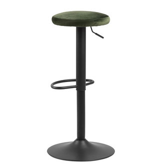 Meubelen-Online - Barkruk Lody set 2 stuks velvet groen