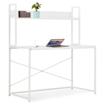 Meubelen-Online - Computerbureau Jolly met opstand 120x60x138cm wit