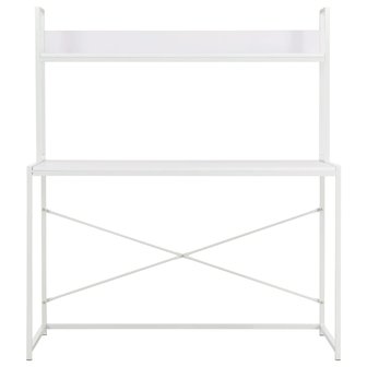 Meubelen-Online - Computerbureau Jolly met opstand 120x60x138cm wit