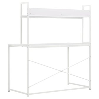 Meubelen-Online - Computerbureau Jolly met opstand 120x60x138cm wit