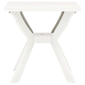 Meubelen-Online - Tuintafel Bistrotafel 70x70x72 cm kunststof wit