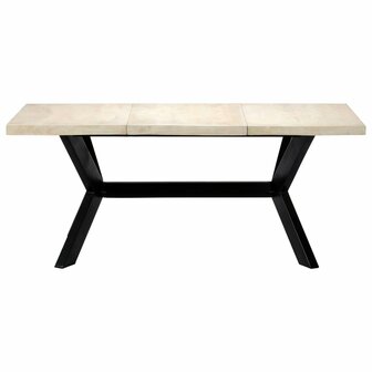 Meubelen-Online - Eettafel Francis 180x90x75 cm massief mangohout wit