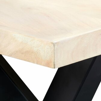 Meubelen-Online - Eettafel Francis 180x90x75 cm massief mangohout wit