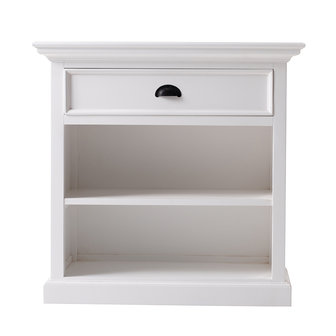 Meubelen-Online - Ladekast Wittevilla wit 79x81x43cm twee open vakken