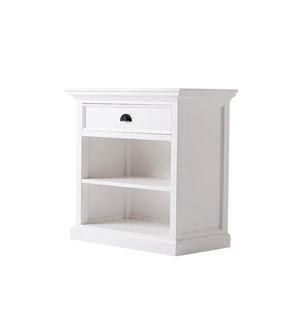 Meubelen-Online - Ladekast Wittevilla wit 79x81x43cm twee open vakken