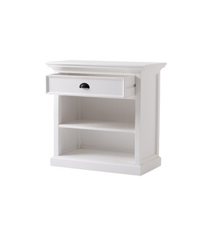 Meubelen-Online - Ladekast Wittevilla wit 79x81x43cm twee open vakken