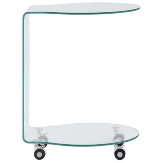 Meubelen-Online - Laptoptafel Andrea 45x40x58 cm gehard glas