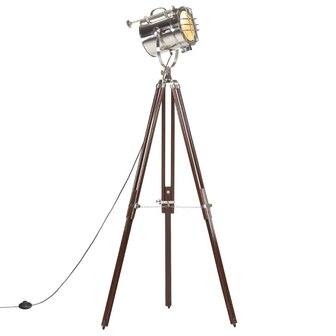 Meubelen-Online - Vloerlamp driepoot 180 cm massief mangohout