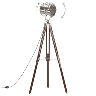 Meubelen-Online - Vloerlamp driepoot 180 cm massief mangohout