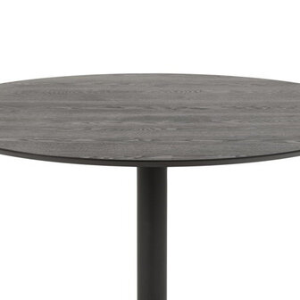 Meubelen-Online - Eettafel Norma rond 110cm zwart
