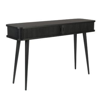 Meubelen-Online - Wandtafel Barbier sidetable hout zwart - Zuiver