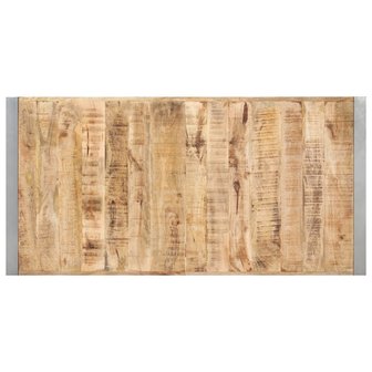Eettafel Cooking 140x70x75 cm massief ruw mangohout