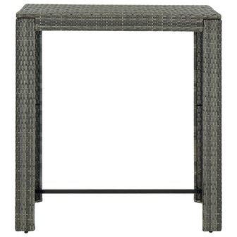 Bartafel Ramir 100x60,5x110,5 cm poly rattan grijs