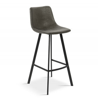 Counter chair Tonnie set 2 krukken grijs
