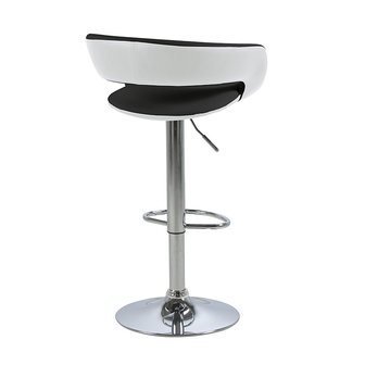 Barkruk Happy set 2 st zwart design kruk