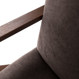 Fauteuil Retrostar stof bruin vintage design