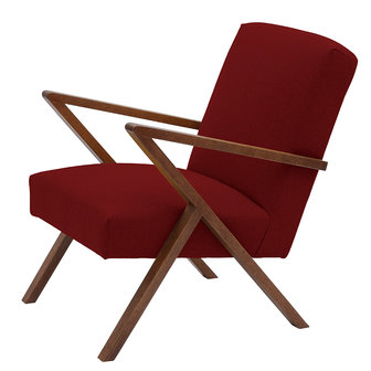 Fauteuil Retrostar WOL rood vintage design