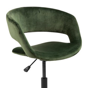 Bureaustoel Happy velvet groen