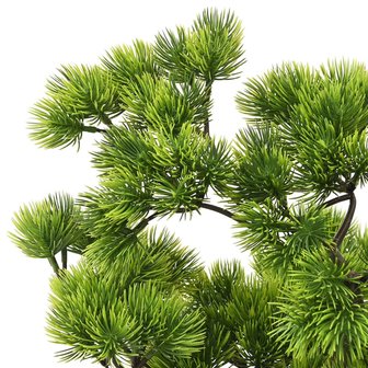 Kunstplant met pot pinus bonsai 60 cm groen
