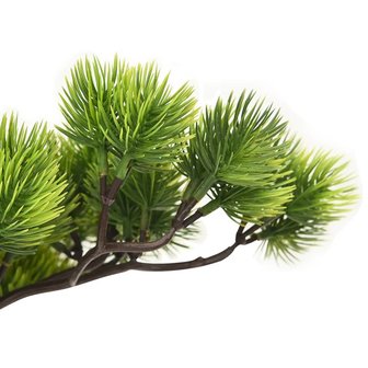 Kunstplant met pot pinus bonsai 60 cm groen