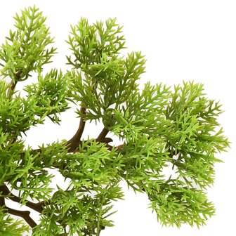 Kunstplant met pot cipres bonsai 60 cm groen
