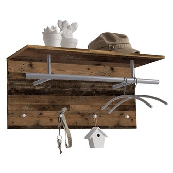 Wandkapstok At Home 72x29,3x34,5 cm oude stijl bruin