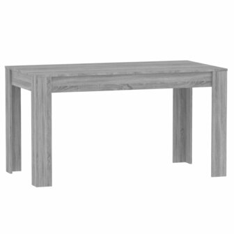 Eettafel Sandra 140x74,5x76 cm hout grijs