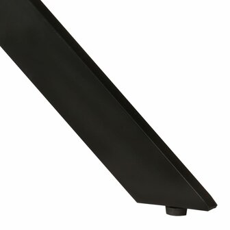 Eettafel Rondo &Oslash;110x78 cm massief mangohout en staal