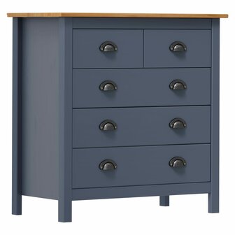 Dressoir Hill Range 79x40x80 cm massief grenenhout grijs