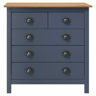Dressoir Hill Range 79x40x80 cm massief grenenhout grijs