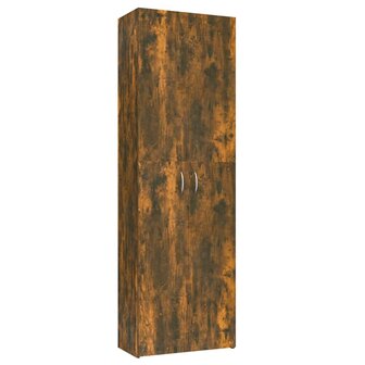 Archiefkast Andr&eacute; 60x32x190 cm bewerkt hout gerookt eikenkleurig