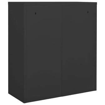 Archiefkast James 90x40x102 cm staal antracietkleurig