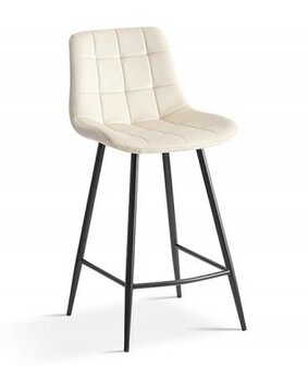 Counter chair Favo velvet beige barkruk kookeiland