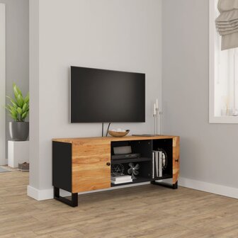 Tv-meubel Casey 105x33x46 cm massief acaciahout