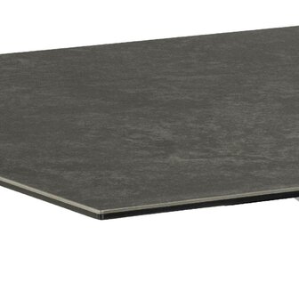 Eettafel Fairbanks 200x100 cm zwart keramiek met metaal