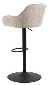 Barkruk Suz SET 2 st stof beige - verstelbaar