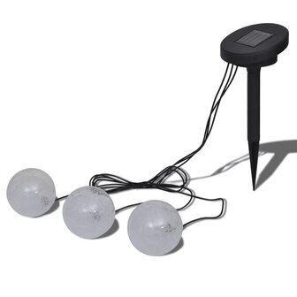 Tuinlamp set 3 st. Vijververlichting Drijvende Bollen Led