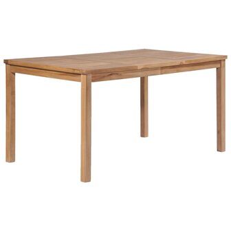 Tuinset Match massief teakhout tafel met bank en 2 stoelen