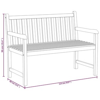 Tuinset Match massief teakhout tafel met bank en 2 stoelen