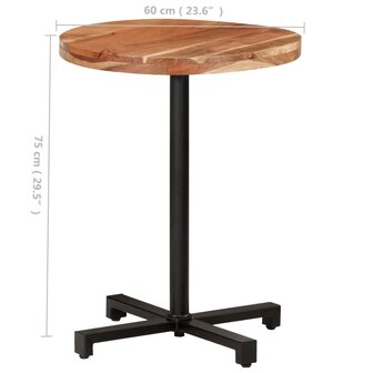 Bistrotafel Rond Ø60X75 Cm Massief Acaciahout