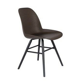 Zuiver - Eetkamerstoel Albert Kuip - Set 2 - koffie - gerecycled