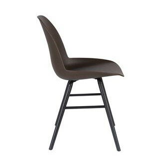 Zuiver - Eetkamerstoel Albert Kuip - Set 2 - koffie - gerecycled