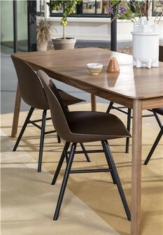 Zuiver - Eetkamerstoel Albert Kuip - Set 2 - koffie - gerecycled