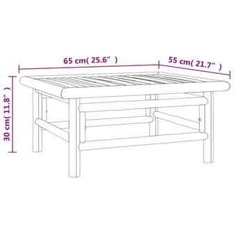 Tuintafel 65X55X30 Cm Bamboe