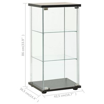 Vitrinekast Aspect Gehard Glas Zwart