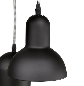 Hang Lamp 6-delig zwart metaal