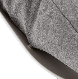 Schommelstoel Puur design met kussens grijs