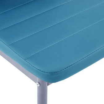 Eethoek Manders blauw 105x60cm met 4 stoelen