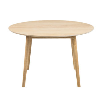 Eettafel Ontario rond eiken hout design